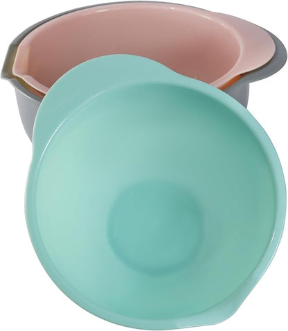 Set of 3 Mixing Bowls with Pour Spout-Nesting Design Saves Space - Image 9