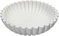 MAONAME Concrete Decorative Bowl, White Fruit Bowl for Kitchen Counter, Modern Handicraft Coffee Table Key Bowls, Large Scalloped Ruffle Bowls for Entryway, Home Decor