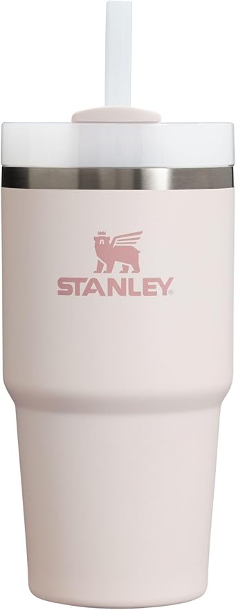 STANLEY Quencher H2.0 Flow State Tumbler, 20 oz, Rose Quartz 2.0 | Straw and by Unknown
