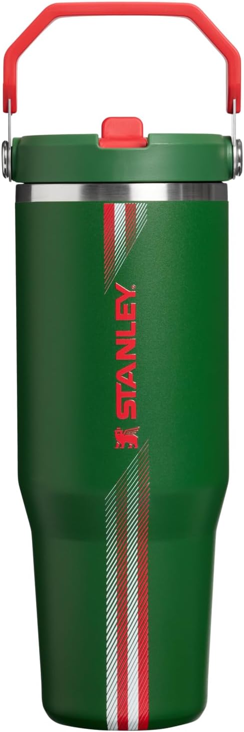 STANLEY IceFlow 2.0 Flip Straw Tumbler, 30 oz, Team Dark Green Red | Easy Carry by Unknown