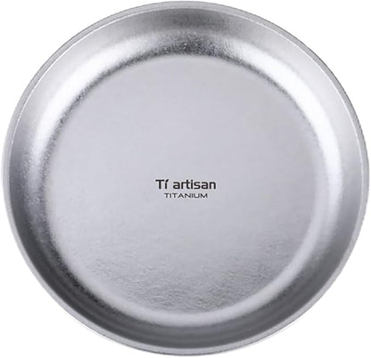 Titanium Plate Camping Picnic Tableware 27fl oz Cooking Utensils Extremely by Tiartisan