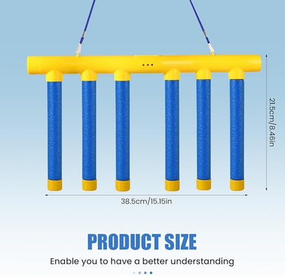 Reflective Drop Stick Challenge Game, Hand Eye Coordination Reflex Training Toy, 3 Adjustable Speed Modes, Catching Sticks Game for All Ages (Yellow)