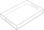 Clear Sturdy Acrylic Serving Tray with Handles-10x15Inch-Serving Coffee,Appetizer,Breakfast,Butler-Kitchen Countertop Tray-Makeup Drawer Organizer-Vanity Table Tray-Ottoman Tray-Decorative Tray