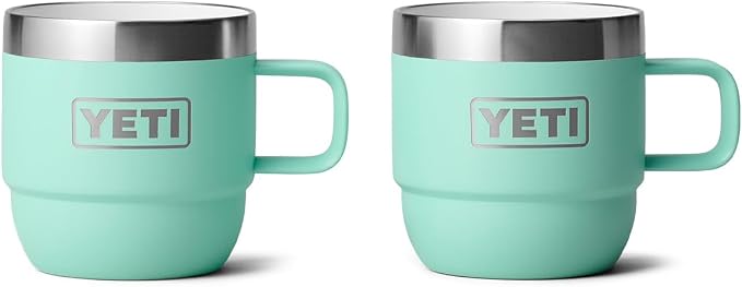 YETI Rambler 6 oz Stackable Mug, Stainless Steel, Vacuum Insulated by YETI
