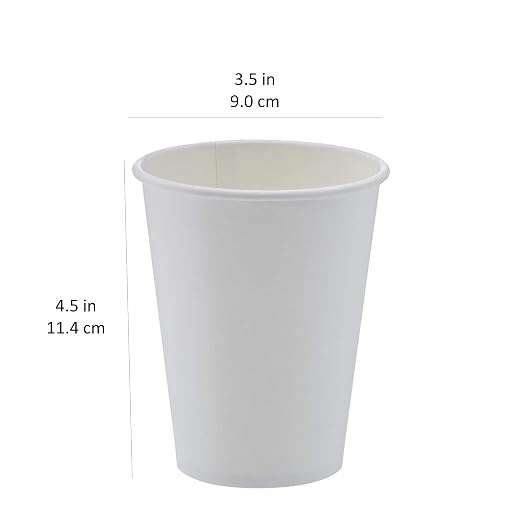 Amazon Basics Disposable Compostable Paper Coffee Cups - Image 7