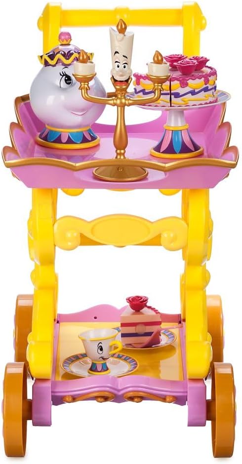 Disney Store Official Beauty and the Beast Tea Cart Set – Includes Lumiere - Image 3