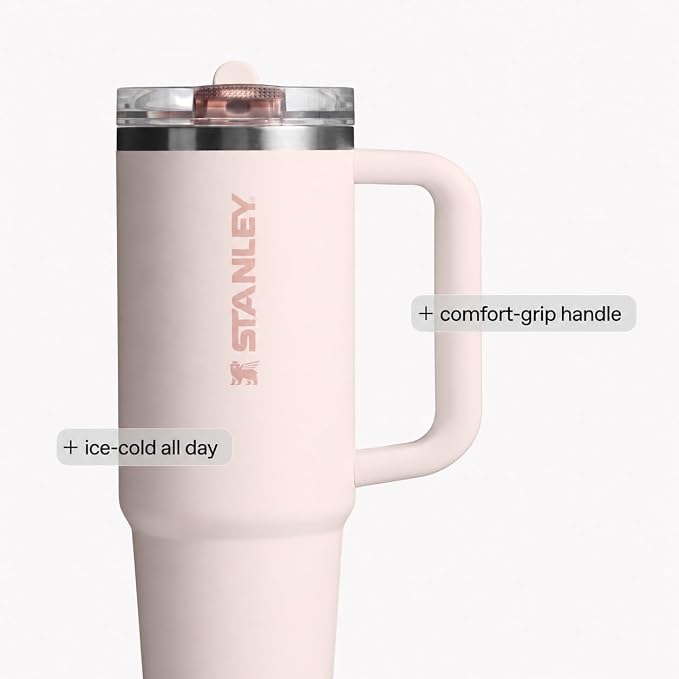 STANLEY Quencher ProTour Flipstraw Tumbler, 64 oz, Soft Orchid | Built-In Straw - Image 7