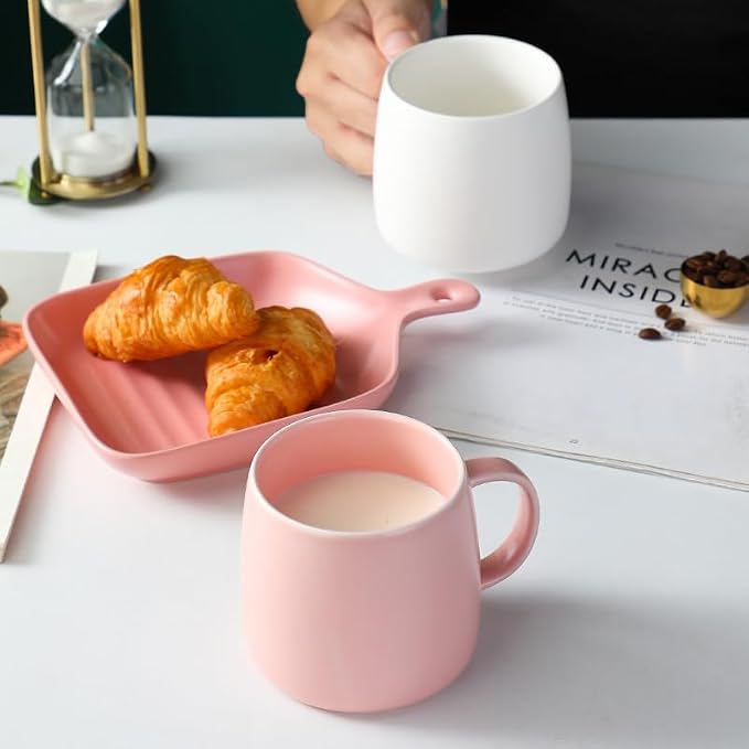 Simple Ceramic Mug Flat Bottom Coffee Mug - Image 9