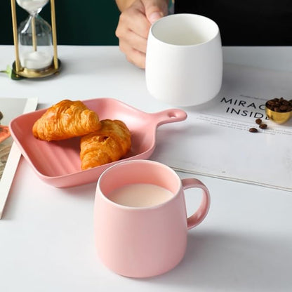 Simple Ceramic Mug Flat Bottom Coffee Mug - Image 9