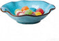 8" Fruit Bowl for Kitchen Counter Decor, Lotus Leaf Shape Ceramic Decorative by Unknown