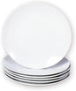 Miicol Small Dessert Plates Set of 6, Ceramic White Appetizer Plates 6 Inch, Mini Porcelain Serving Plate for Cake, Bread, Salad, Snack