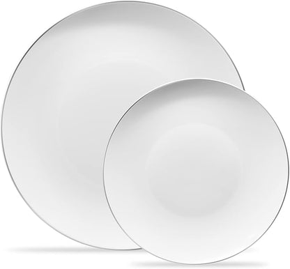 PLASTICPRO 64 Piece Combo Plates Set includes 32-7'' inch Plates & 32-10'' inch by PLASTICPRO