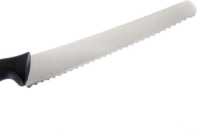 Mercer Culinary M23211 Millennia Black Handle, 10-Inch Left Handed Wavy Edge - Image 8