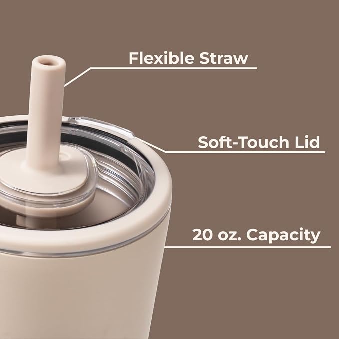 HydroJug Everyday Tumbler 20 oz, Ceramic-Lined Straw Cup - Image 4