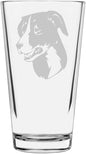 McNab Shepherd Custom Personalized Dog Themed Etched All Purpose 16oz Pint Glass