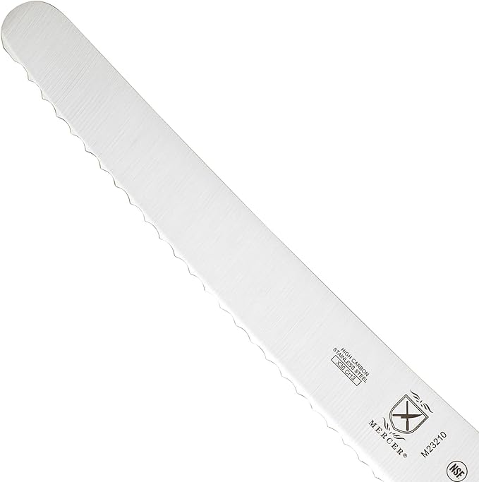 Mercer Culinary M23210 Millennia Black Handle, 10-Inch Wide Wavy Edge, Bread - Image 5