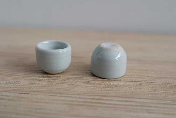 1shopforyou Mini Ceramic Japanese Style Handmade Tea Cups – Set of 10 - Image 6