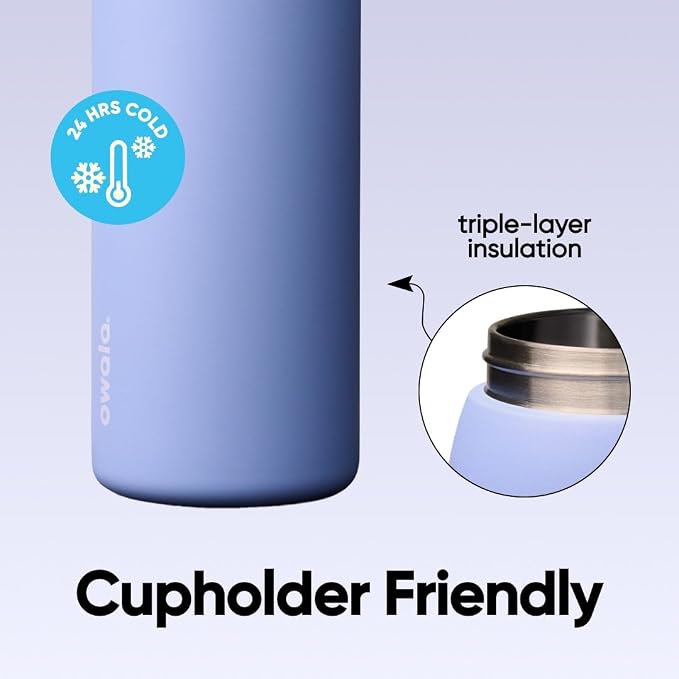 Owala FreeSip Stainless Steel Water Bottle 40 oz Out of the Blue - Image 5