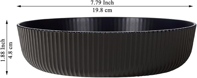 Kyraton Pasta Bowls Set of 4, 37oz Salad Bowls Soup Bowls Large Pasta Serving - Image 2