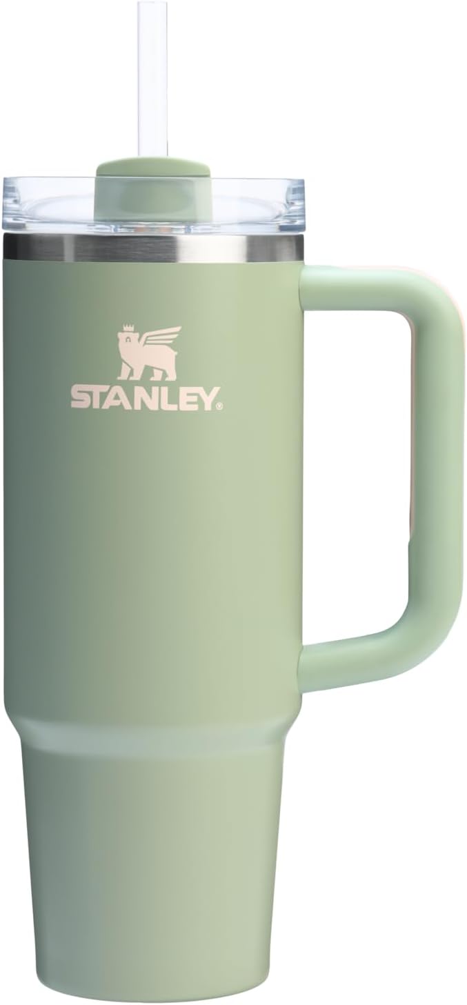 STANLEY Quencher H2.0 Flow State Tumbler, 30 oz, Lichen | Handle and Straw | by Unknown