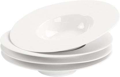 soup bowl, embossed porcelain wide rim bowl, 6 oz, microwave and dishwasher safe by Jinsongdafa