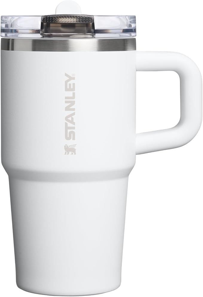 STANLEY Quencher ProTour Flipstraw Tumbler, 20 oz, Frost | Built-In Straw & by Unknown