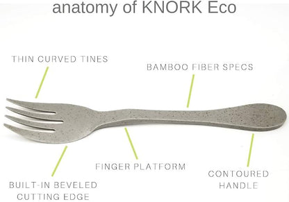 Knork Eco Togo Ware Reusable Bamboo astrik Eco Plant-Based Utensil Lunch Pack - Image 3