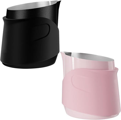 Handleless Frothing Jar Stainless Steel Construction Milk Frother Steamer Cup - Image 5