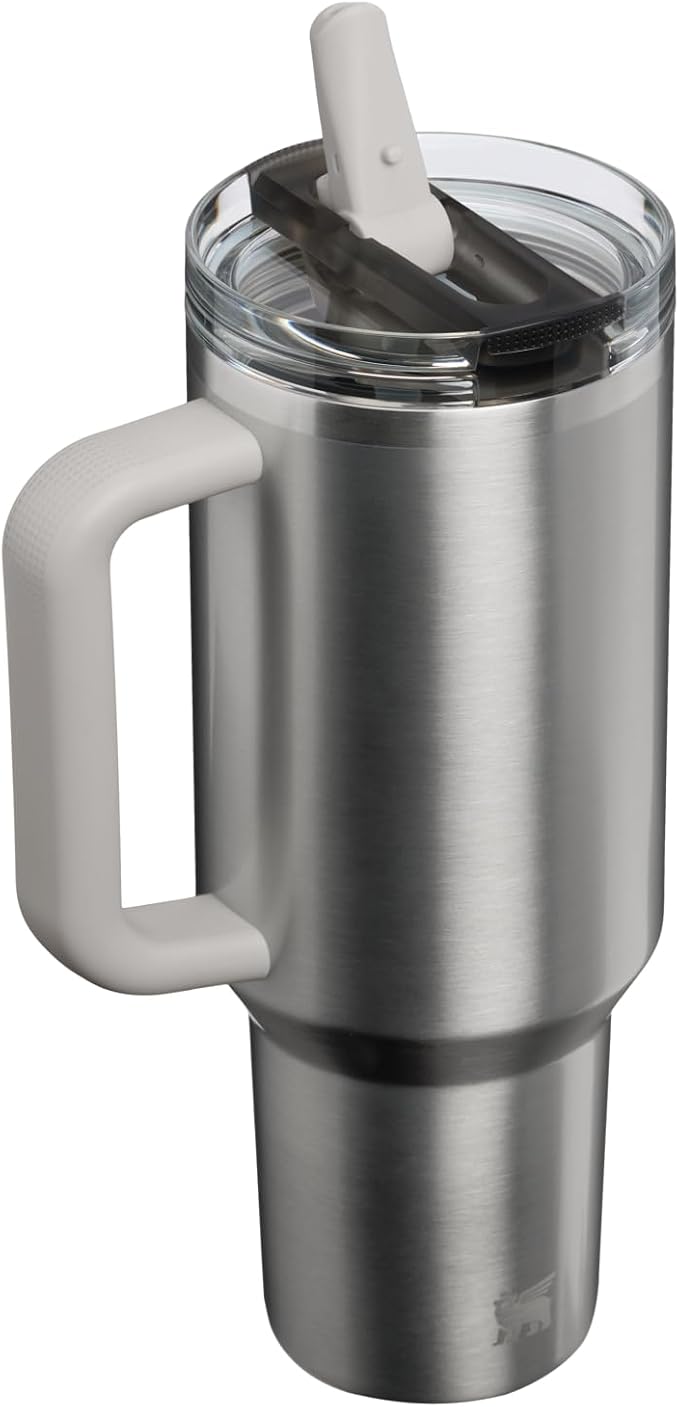 STANLEY Quencher ProTour Flipstraw Tumbler, 40 oz, Stainless Steel Ash | - Image 3