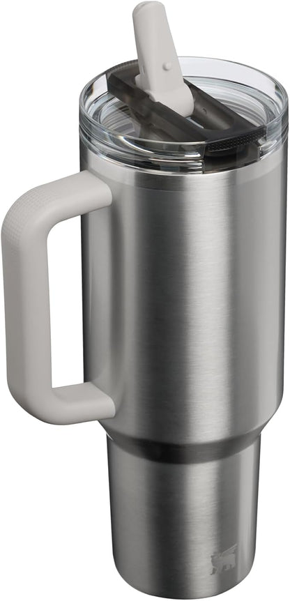 STANLEY Quencher ProTour Flipstraw Tumbler, 40 oz, Stainless Steel Ash | - Image 3