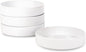 Stone Lain Celina Stoneware Bowl Set, 4-Piece Pasta Bowls for Kitchen, Ceramic Serving for Noodles, Fruit, Cereal, Dinner - Microwave & Dishwasher Safe, White
