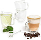Moss & Stone Set of 4 Double Wall Glass Cup Clear Mug, Double Walled Coffee by Mossstone