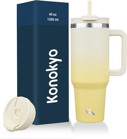 Konokyo 40 oz Insulated Tumbler Water Bottle by Konokyo