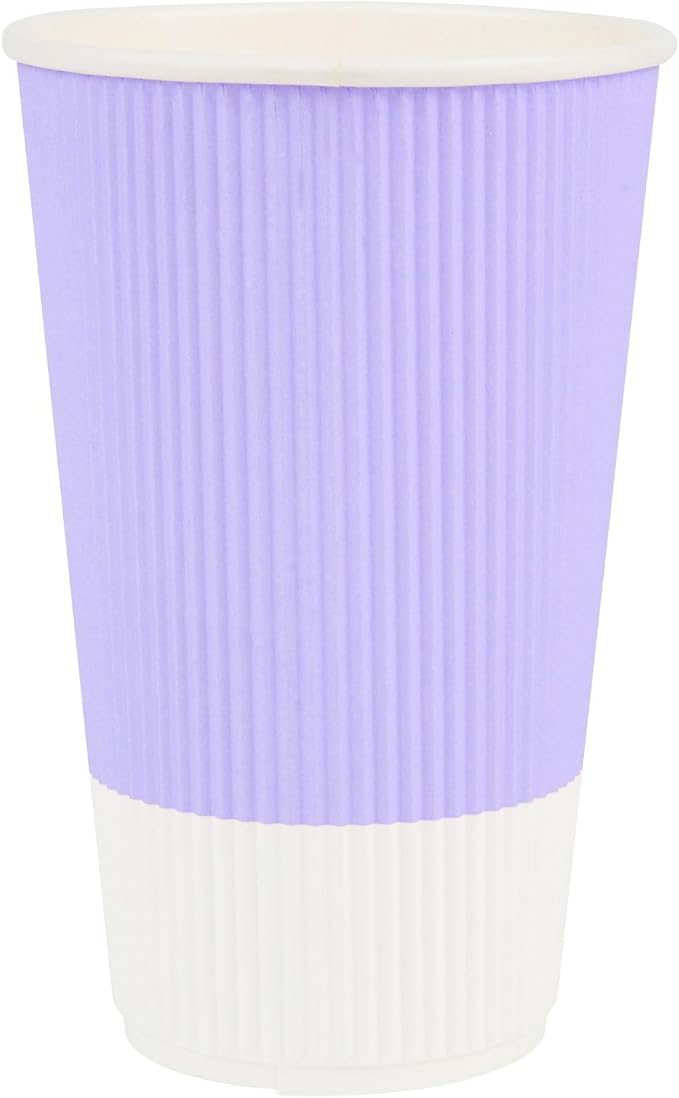 Restaurantware 16 Ounce Double Wall Disposable Coffee Cups, 500 Insulated Light - Image 2