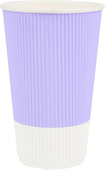 Restaurantware 16 Ounce Double Wall Disposable Coffee Cups, 500 Insulated Light - Image 2