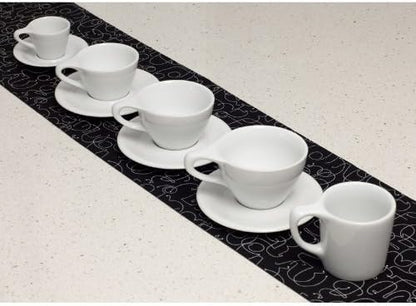 notNeutral Lino Porcelain Cup & Saucer Small Latte 8 oz - Image 6