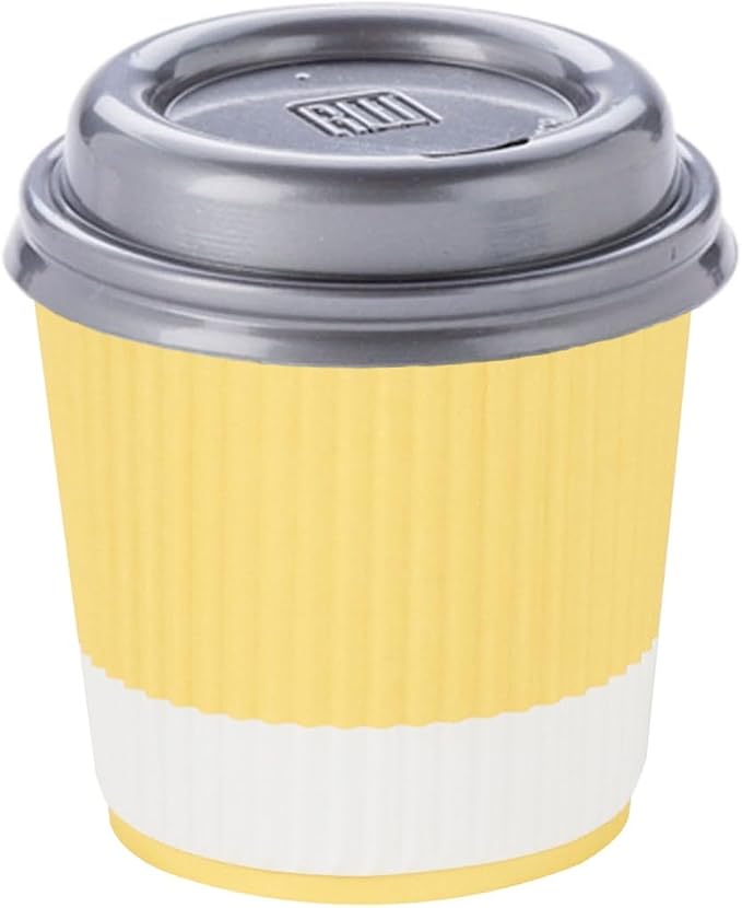 4 oz Light Yellow Paper Coffee Cup - Image 6