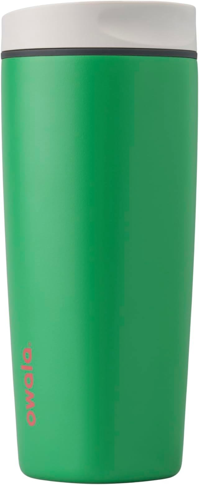 Owala SmoothSip Slider Insulated Stainless Steel Coffee Tumbler, Reusable Iced by Unknown