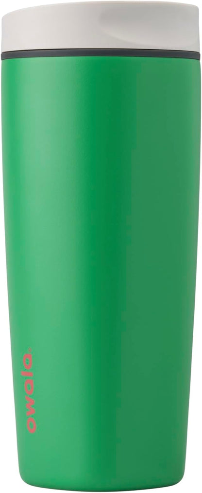Owala SmoothSip Slider Insulated Stainless Steel Coffee Tumbler, Reusable Iced by Unknown