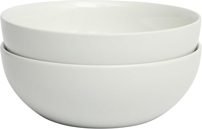 Gibson Home Extra Large Serving Bowls Set of 2-100 oz 10-Inch White Porcelain - Image 7