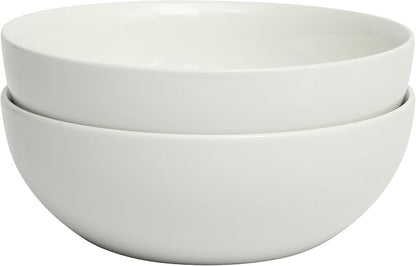 Gibson Home Extra Large Serving Bowls Set of 2-100 oz 10-Inch White Porcelain - Image 7