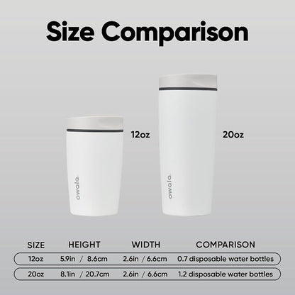 Owala SmoothSip Slider Insulated Stainless Steel Coffee Tumbler, Reusable Iced - Image 5