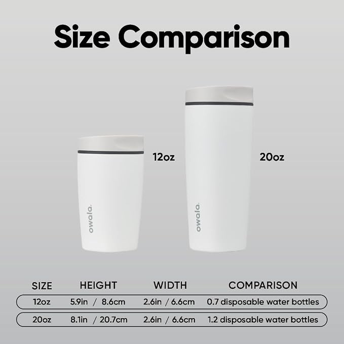 Owala SmoothSip Slider Insulated Stainless Steel Coffee Tumbler, Reusable Iced - Image 5