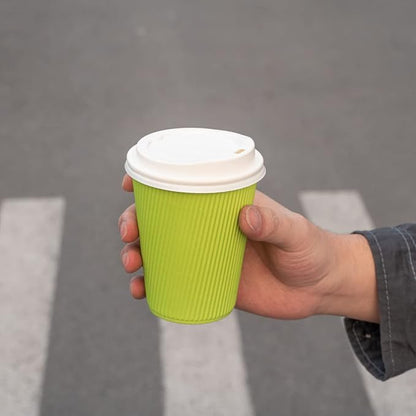 Restaurantware-12 Ounce Disposable Coffee Cups, 500 Ripple Wall Hot Cups - Image 14