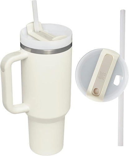 STANLEY Quencher H2.0 Flow State Tumbler, 30 oz, Frost | Handle and Straw | - Image 7