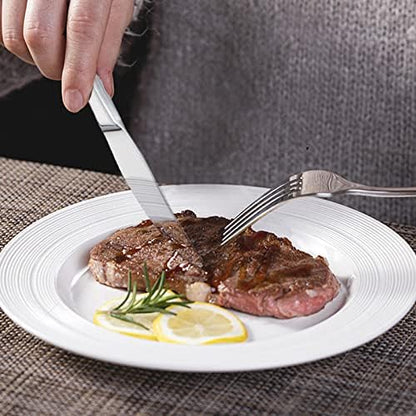 Dinner knife 6 Pieces Stainless Steel Butter Knife Set, Hollow Square Handle - Image 5