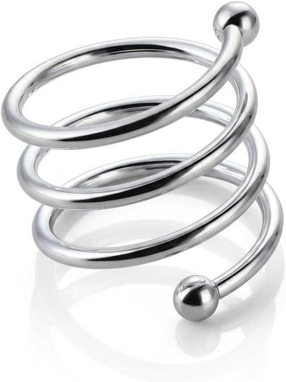 Napkin Ring Set of 8, Metal Serviette Holders - Image 6