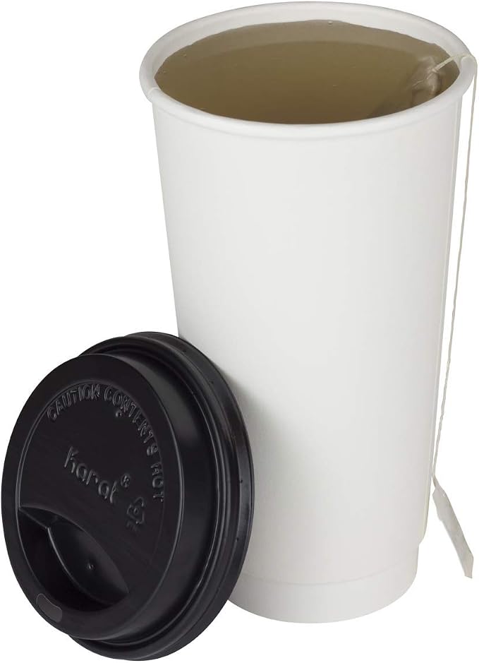Karat C-KIC520W 20 oz. Insulated Paper Hot Cups - Image 5