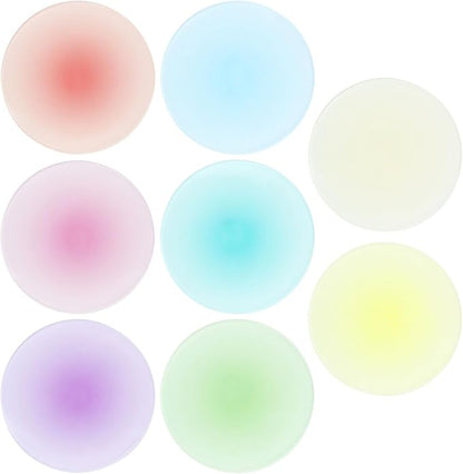Acrylic Round Coasters, For Drinks, Cup Coasters for Home Bar Office Tabletop by Unknown