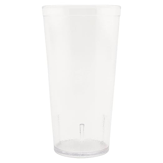 G.E.T. 6632-1-CL-EC Heavy-Duty Plastic Restaurant Tumblers, 32 Ounce, by GET